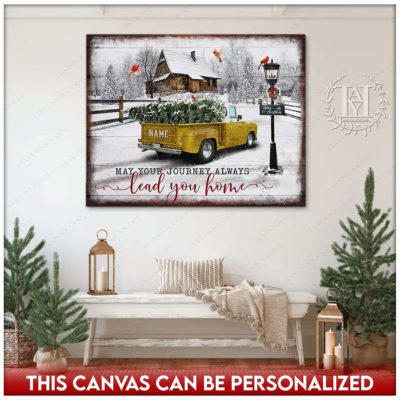 rustic christmas truck