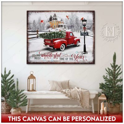 rustic christmas truck