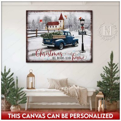 rustic christmas truck