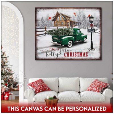rustic christmas truck