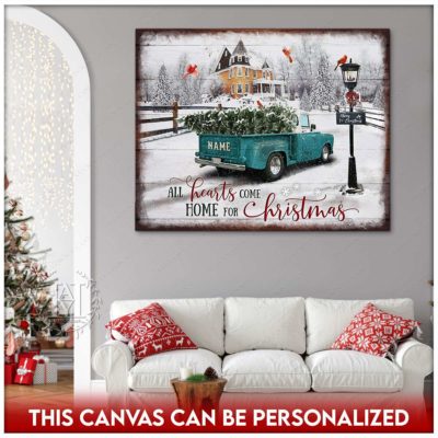 rustic christmas truck