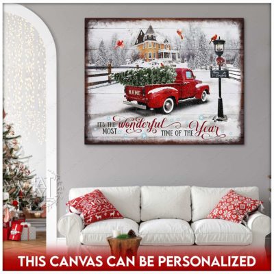 rustic christmas truck