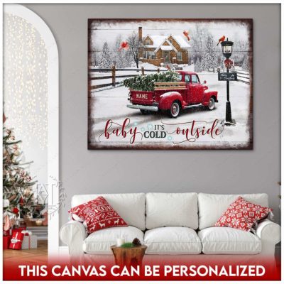 rustic christmas truck