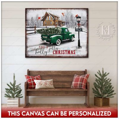 rustic christmas truck