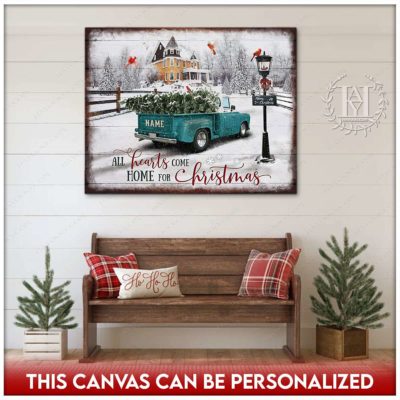 rustic christmas truck