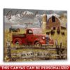 Hayooo Couple Canvas Gifts For Farmers With Pickup Truck And Country Scene God Blessed The Broken Road Best Gift For Valentine Or Anniversary