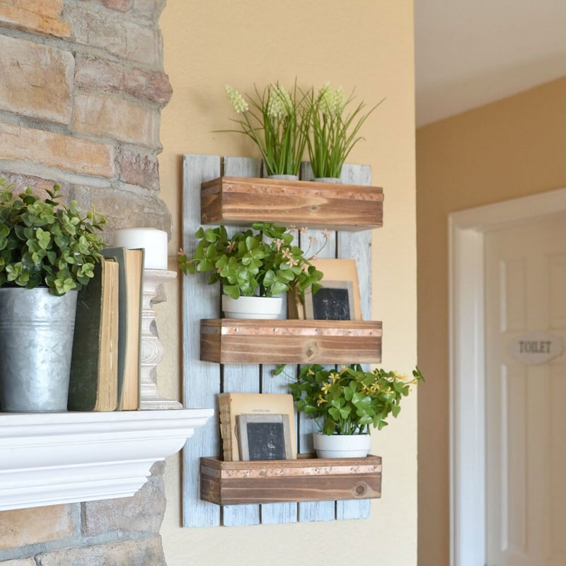 rustic shelf