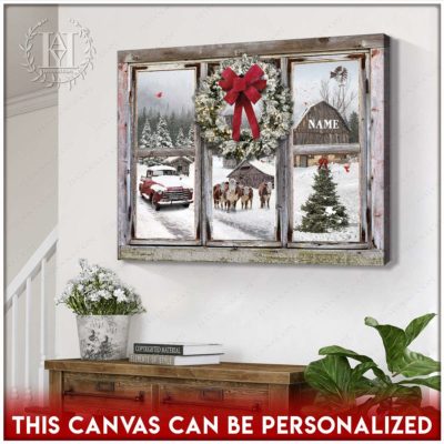 christmas window art