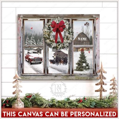 christmas window art