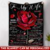 Hayooo Personalized Fleece Blanket Best Wedding Anniversary And Valentine Gift For Your Wife
