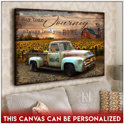 Farmhouse pickup truck wall art