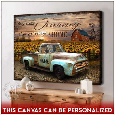 Farmhouse pickup truck wall art