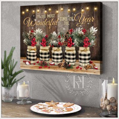rustic christmas mason jars