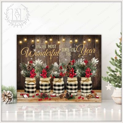 rustic christmas mason jars