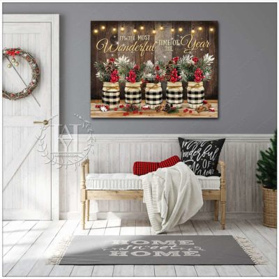 rustic christmas mason jars