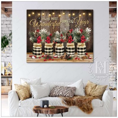 rustic christmas mason jars