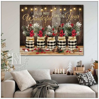 rustic christmas mason jars
