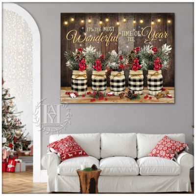 rustic christmas mason jars