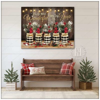 rustic christmas mason jars