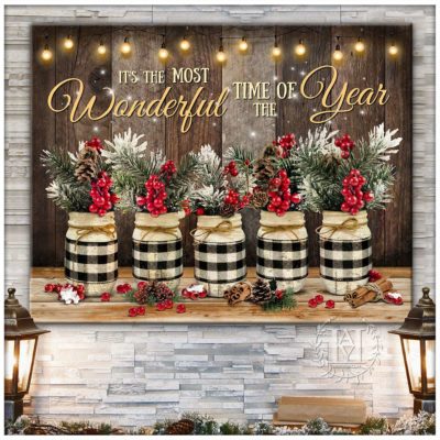 rustic christmas mason jars