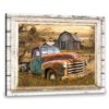 Hayooo Canvas Gifts For Farmers Beautiful Country Living Wall Art With Rustic Barn And Old Pickup Truck