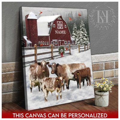 merry christmas farm scene