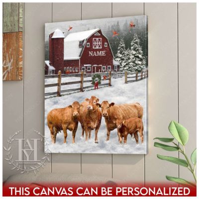 merry christmas farm scene