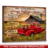 Hayooo Customized Country Canvas Gifts For Farmers With Rustic Pickup Truck And Wooden Sign Wall Art For Farmhouse Decor
