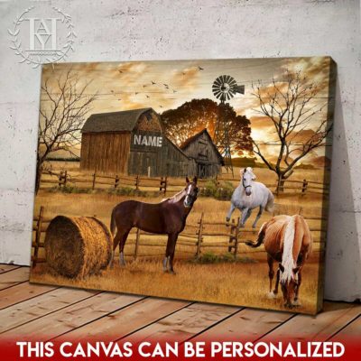 farmhouse horses wall art