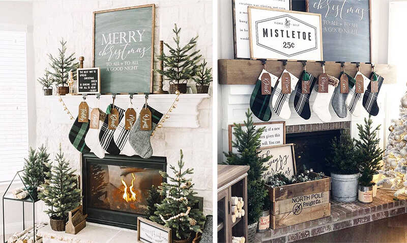 christmas fireplace ideas 