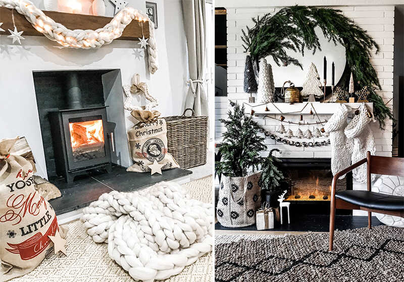 christmas fireplace ideas 