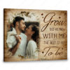Hayooo Personalized Canvas Grow Old With Me