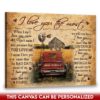 Hayooo Romantic Personalized Canvas Gifts For Farmers With Pickup Truck I Love You The Most