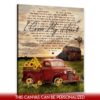 Hayooo Romantic Personalized Canvas Gifts For Farmers With Love Song And Pickup Truck Best Gift For Valentine Or Anniversary