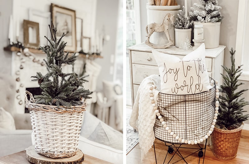 Winter living room decor