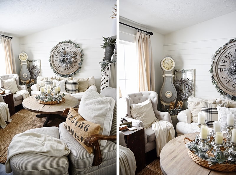 Winter living room decor