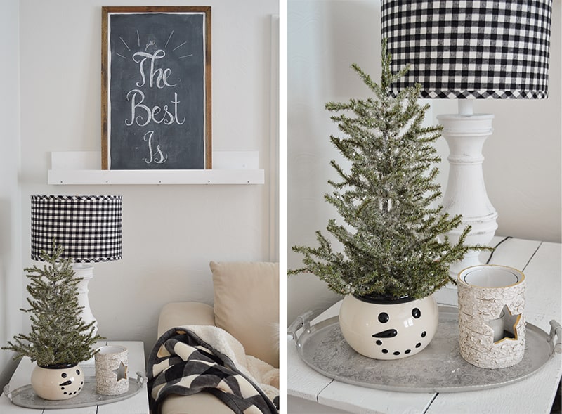 Winter living room decor