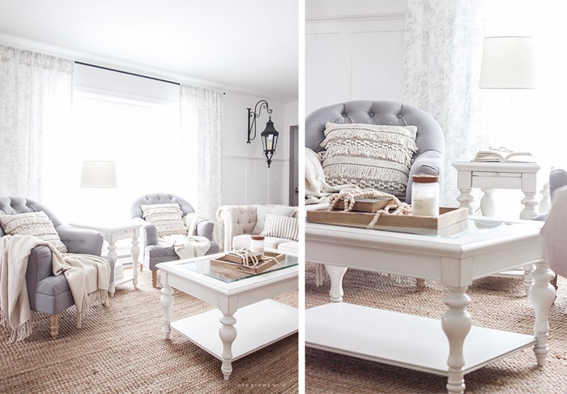 Winter living room decor
