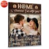 Hayooo Personalized Couple Canvas Home Is Wherever I Am With You Wall Art For Valentine Or Anniversary