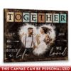 Hayooo Personalized Couple Canvas Together We Built A Life We Loved Wall Art For Valentine Or Anniversary