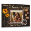 Hayooo Personalized Couple Canvas All Of Me Loves All Of You Best Wall Art For Valentine Or Anniversary