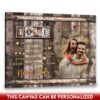 Hayooo Personalized Couple Canvas Love Is Patient Love Is Kind Wall Art For Valentine Or Anniversary
