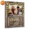 Hayooo Personalized Couple Canvas With Barn Door And Flower Garland We Decided On Forever