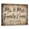 Hayooo Personalized Canvas Simply Mr& Mrs