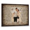 Hayooo Personalized Couple Canvas With Butterfly's Quote Shape