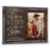 Hayooo Personalized Couple Canvas Wooden Window