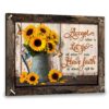 Hayooo Sunflowers Wall Art Canvas Mother's Day Gifts for Mother-in-law