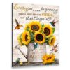 Hayooo Sunflowers Canvas Mother's Day Gifts for Wife Wall Art New Beginning