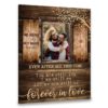 Hayooo Personalized Couple Canvas With Faux Window And Tree Branch Forever In Love