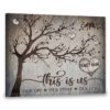 Hayooo Personalized Canvas With Family Tree This Is Us Wall Art For Home Decor